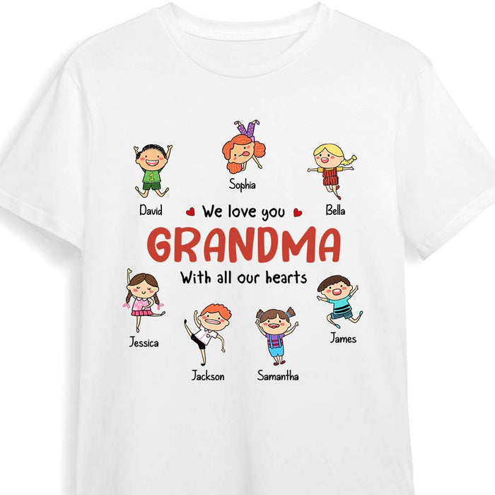 Personalized We Love You Grandma Grandpa Shirt Hoodie