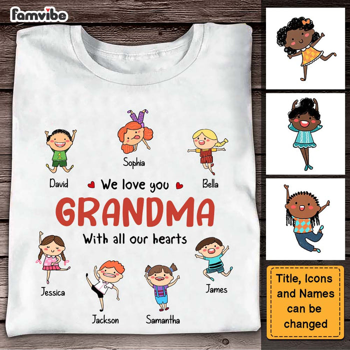 Personalized We Love You Grandma Grandpa Shirt - Hoodie - Sweatshirt 24355 1