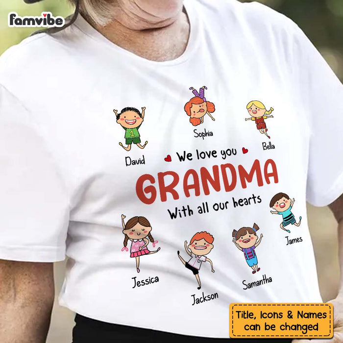 Personalized We Love You Grandma Grandpa Shirt - Hoodie - Sweatshirt 24355 1