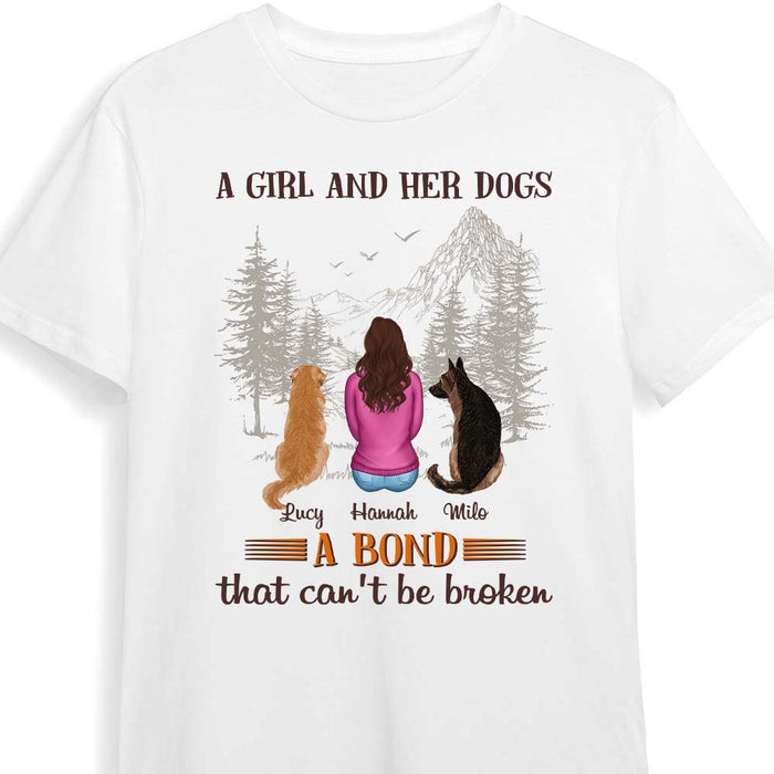 Personalized A Girl And Her Dogs Shirt - Hoodie - Sweatshirt 24357 1
