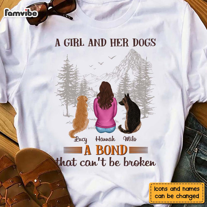 Personalized A Girl And Her Dogs Shirt - Hoodie - Sweatshirt 24357 1