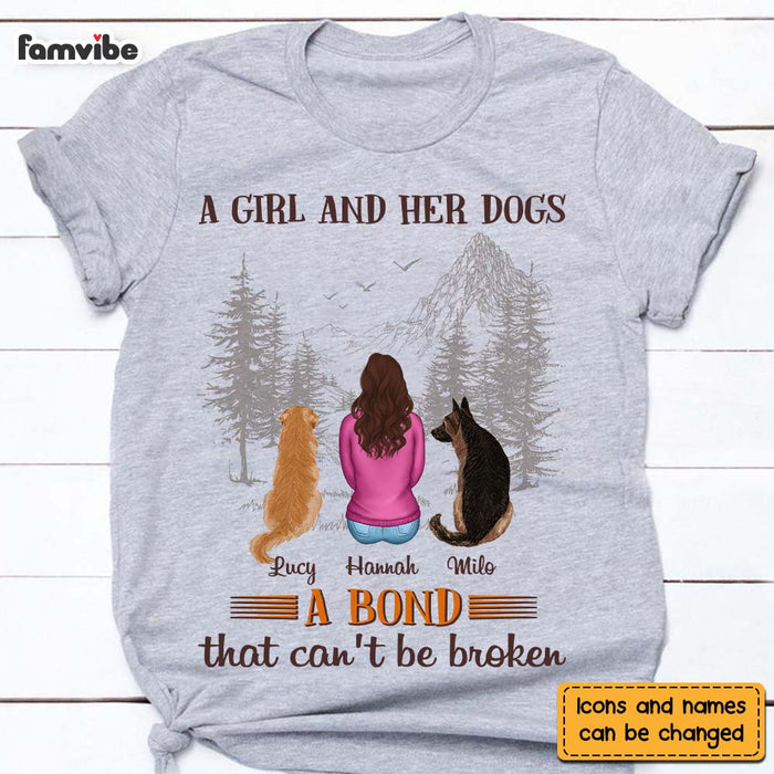 Personalized A Girl And Her Dogs Shirt - Hoodie - Sweatshirt 24357 1