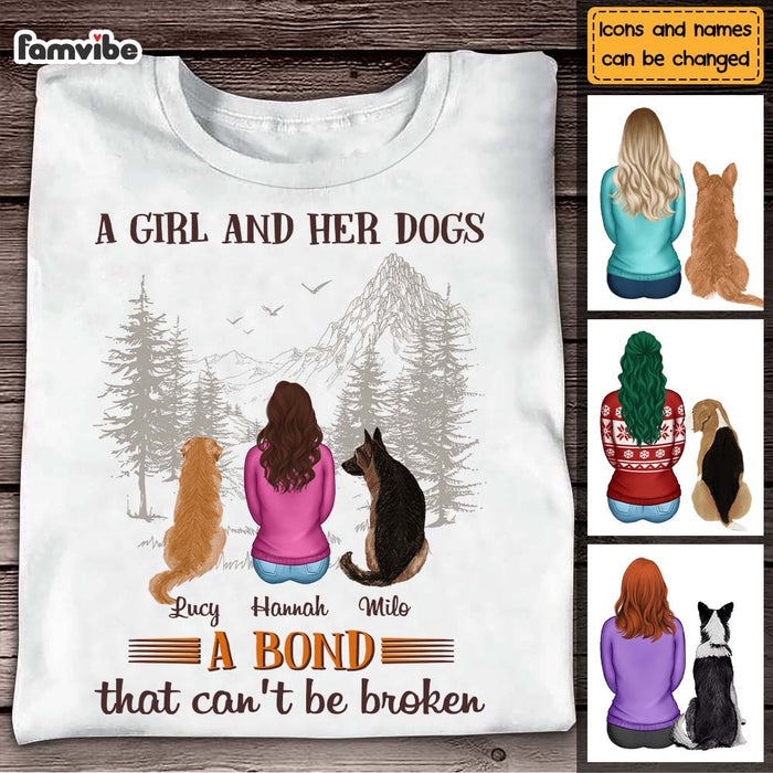 Personalized A Girl And Her Dogs Shirt - Hoodie - Sweatshirt 24357 1