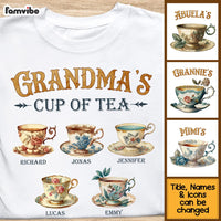 Personalized Grandma's Cup Of Tea Shirt - Hoodie - Sweatshirt 24359 thumb 1