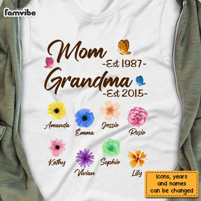Personalized Gift For Mom Grandma Birth Flower Shirt - Hoodie - Sweatshirt 24365 1
