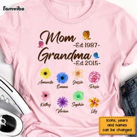 Personalized Gift For Mom Grandma Birth Flower Shirt - Hoodie - Sweatshirt 24365 thumb 1
