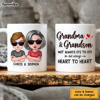 Personalized Gift Grandma And Grandson Always Heart To Heart Mug 24368 thumb 1
