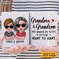 Personalized Gift Grandma And Grandson Always Heart To Heart Mug 24368 thumb 1