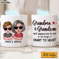 Personalized Gift Grandma And Grandson Always Heart To Heart Mug 24368 thumb 1