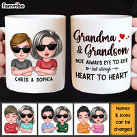 Personalized Gift Grandma And Grandson Always Heart To Heart Mug 24368 thumb 1