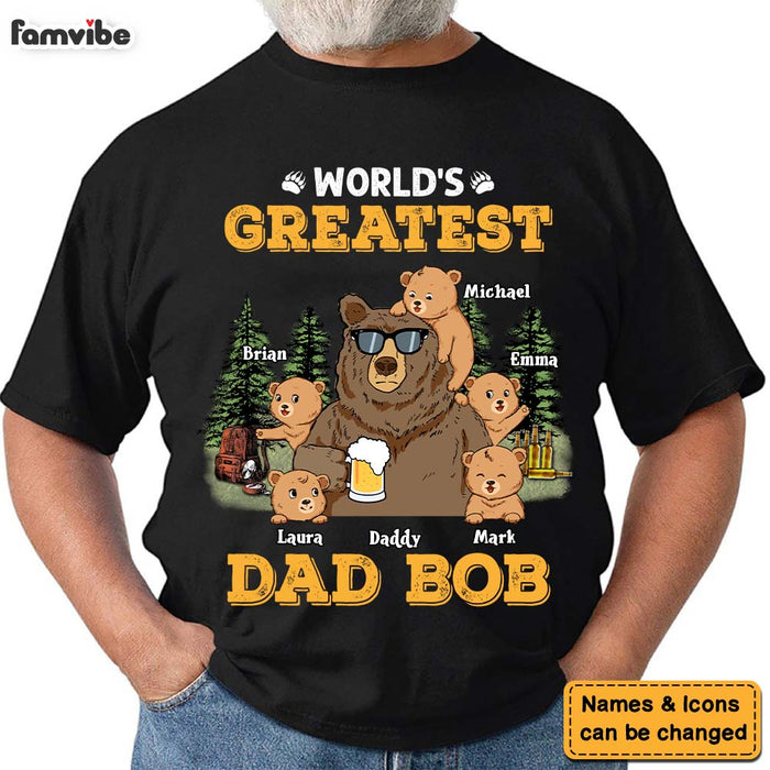 Personalize World's Greatest Dad Bob Shirt - Hoodie - Sweatshirt 24370 1