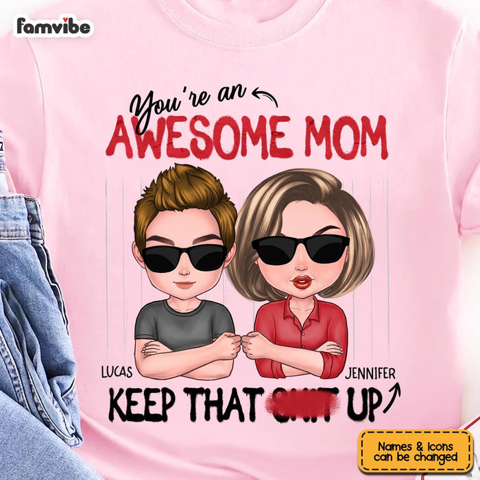 Personalized Gift For Mom Awesome Shirt - Hoodie - Sweatshirt 24374 1