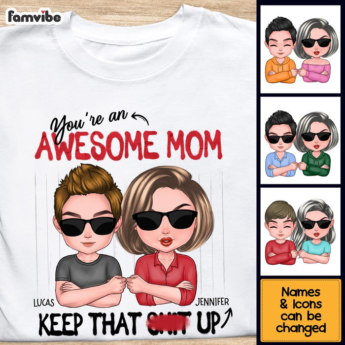 Personalized Gift For Mom Awesome Shirt - Hoodie - Sweatshirt 24374 1