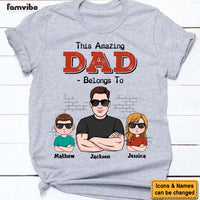 Personalized This Amazing Dad Belongs To Shirt - Hoodie - Sweatshirt 24386 thumb 1