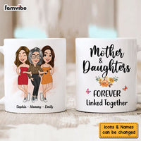 Personalized Gift For Mom Daughter Forever Linked Together Mug 24387 thumb 1