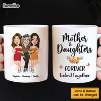 Personalized Gift For Mom Daughter Forever Linked Together Mug 24387 thumb 1
