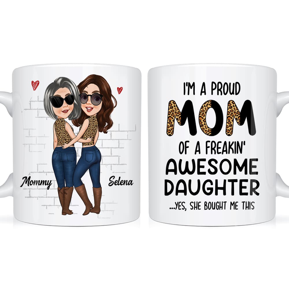 Personalized Gift For Mom From Awesome Daughter Mug 24389 Primary Mockup