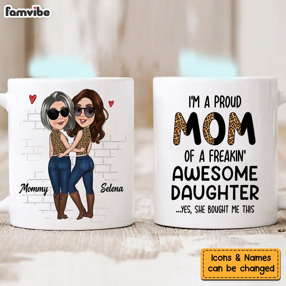 Personalized Gift For Mom From Awesome Daughter Mug 24389 Primary Mockup