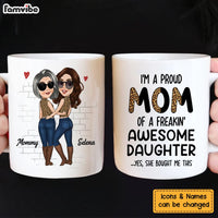 Personalized Gift For Mom From Awesome Daughter Mug 24389 thumb 1
