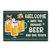 Personalized Welcome Dog Funny Doormat 24391 1