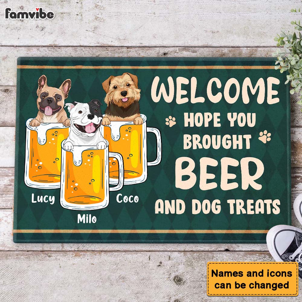 Personalized Welcome Dog Funny Doormat 24391 Primary Mockup