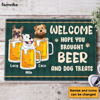 Personalized Welcome Dog Funny Doormat 24391 thumb 1