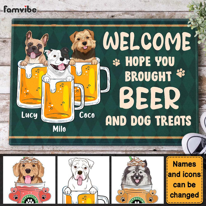 Personalized Welcome Dog Funny Doormat 24391 1
