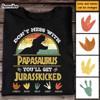 Personalized Gift For Dad Grandpa Don't Mess With  Papasaurus Shirt - Hoodie - Sweatshirt 24395 thumb 1