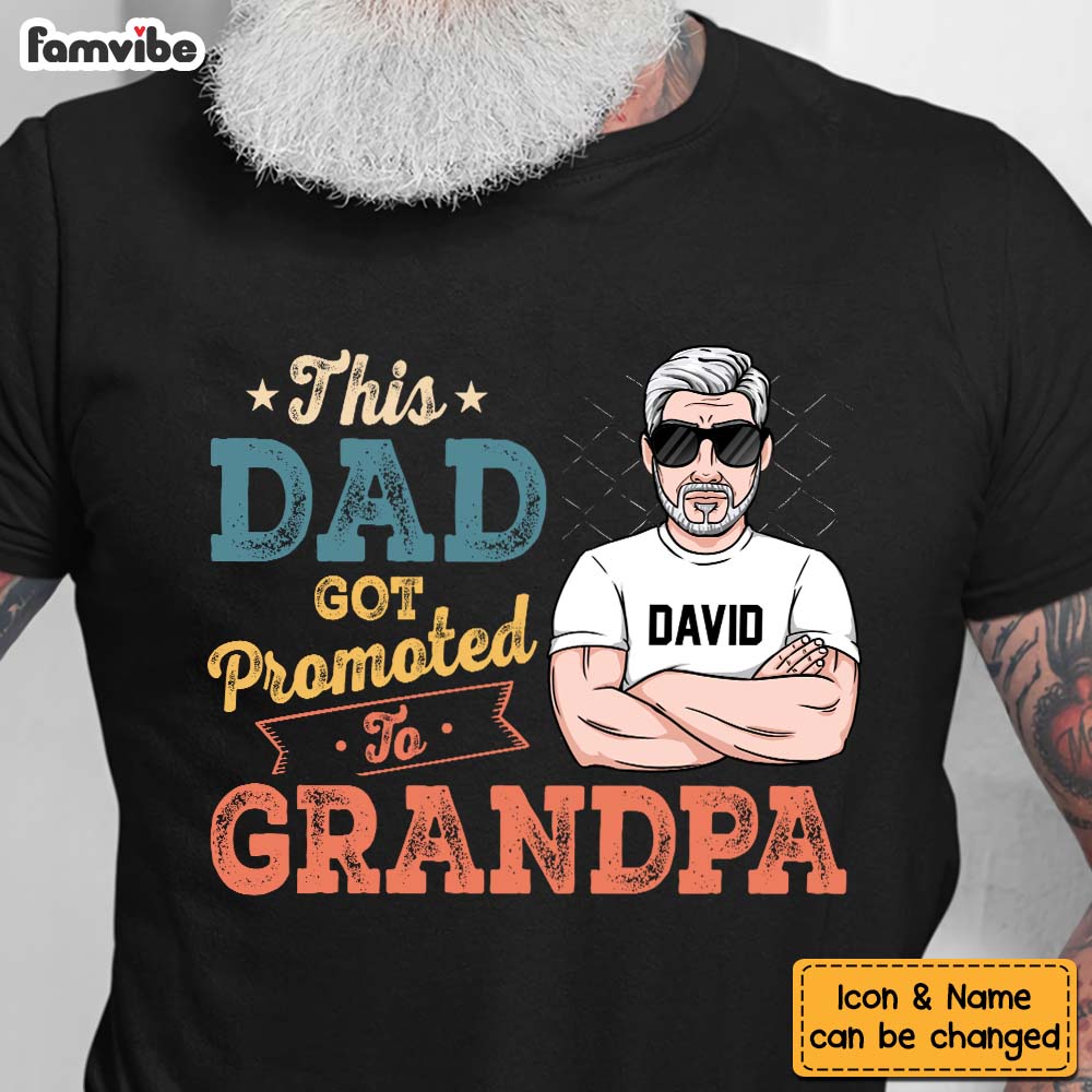 Personalized Gift Promoted To Grandpa Shirt Hoodie Sweatshirt 24404 Primary Mockup