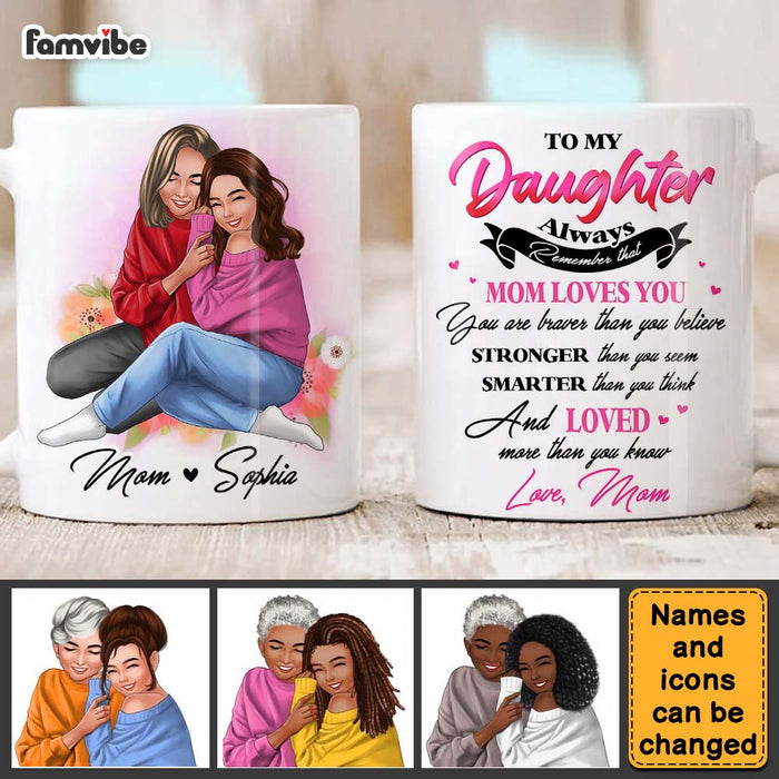 Personalized To My Daughter Mom Loves You Mug 24406 1