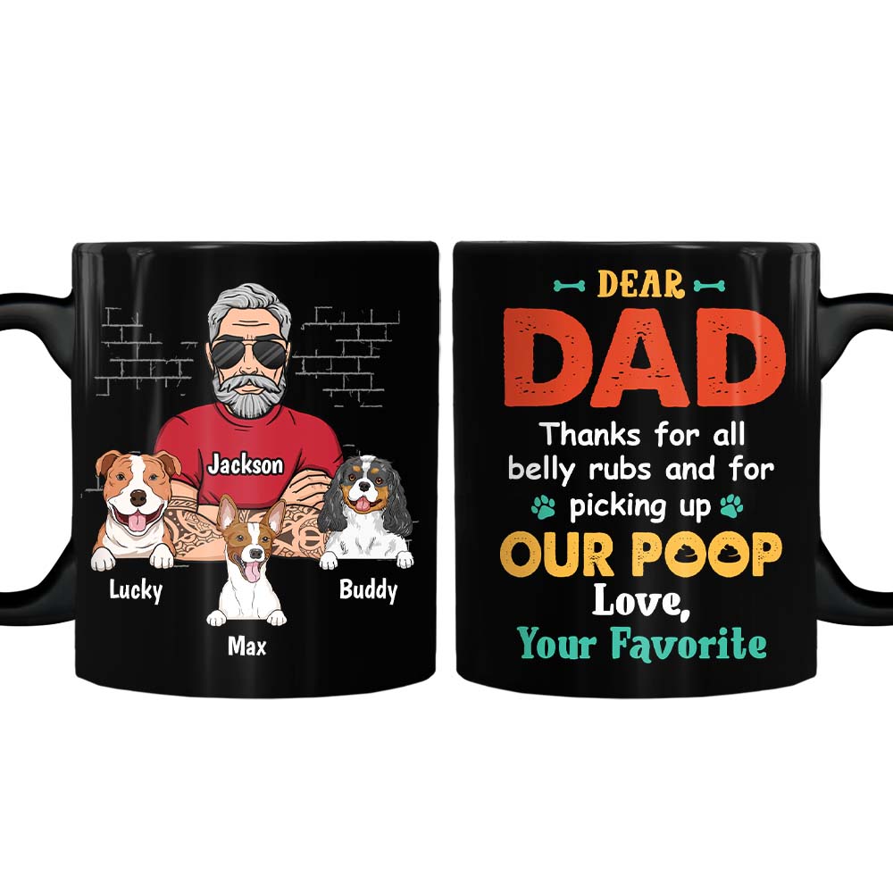 Personalized Dog Dad Thanks For All The Belly Rubs Mug 24411 Primary Mockup