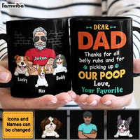Personalized Dog Dad Thanks For All The Belly Rubs Mug 24411 thumb 1