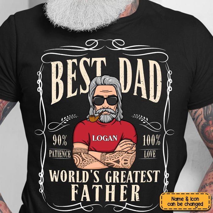 Personalized Gift Dad Label Shirt - Hoodie - Sweatshirt 24416 1