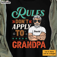 Personalized Rules Don't  Apply To Grandpa Shirt - Hoodie - Sweatshirt 24417 thumb 1