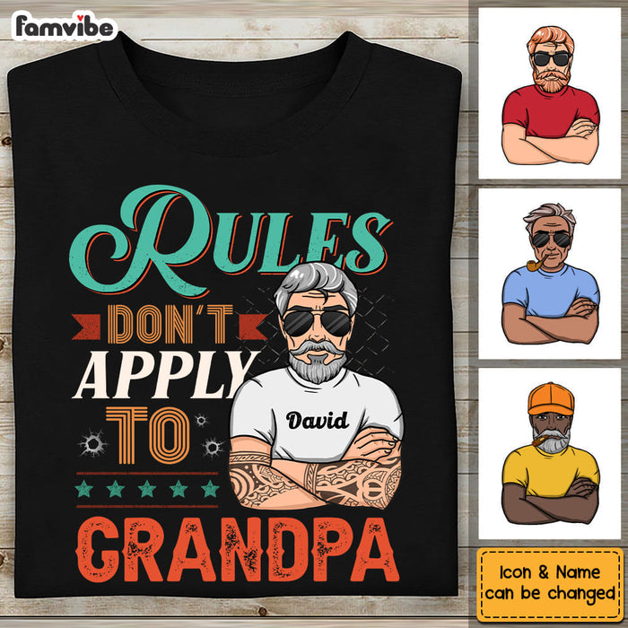 Personalized Rules Don't  Apply To Grandpa Shirt - Hoodie - Sweatshirt 24417 1