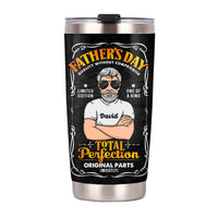 Personalized Gift Father's Day Label Total Perfection Steel Tumbler 24418 thumb 1