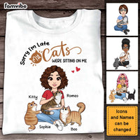 Personalized My Cat Was Sitting On Me Shirt - Hoodie - Sweatshirt 24420 thumb 1