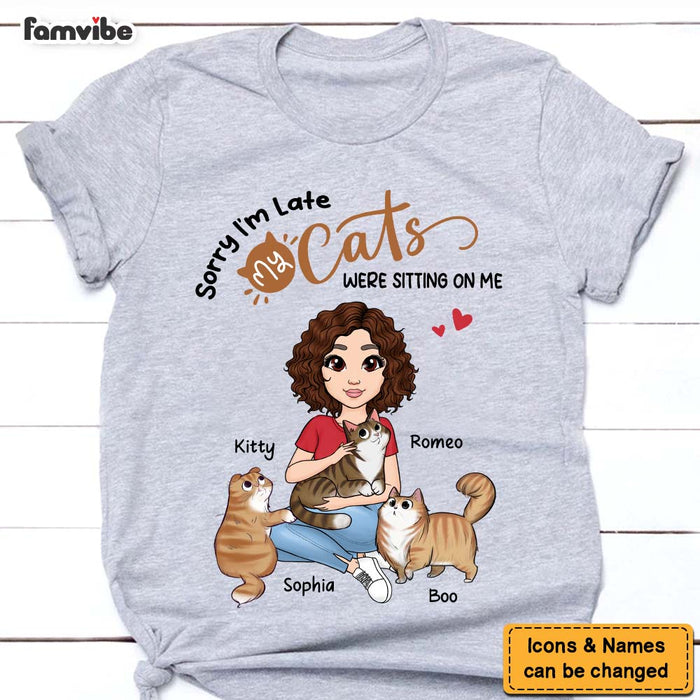 Personalized My Cat Was Sitting On Me Shirt - Hoodie - Sweatshirt 24420 1