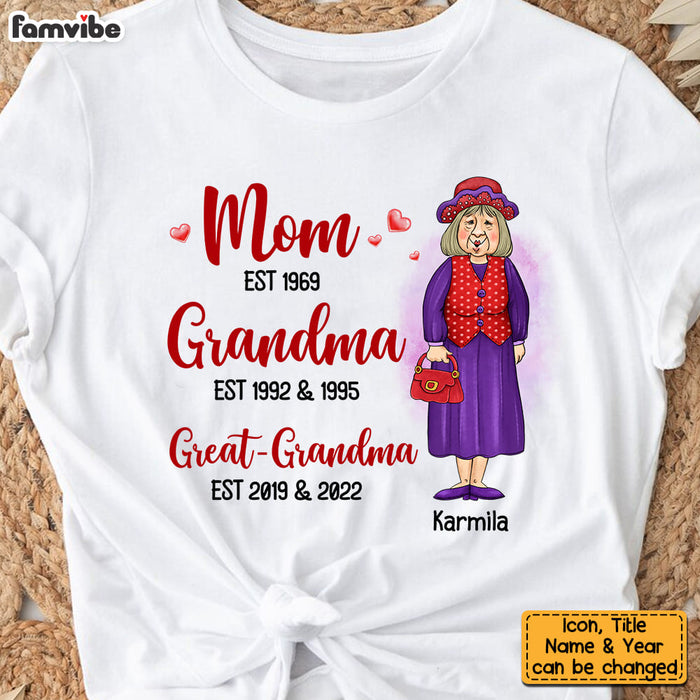 Personalized Mom Grandma Great Grandma Shirt - Hoodie - Sweatshirt 24421 1