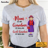 Personalized Mom Grandma Great Grandma Shirt - Hoodie - Sweatshirt 24421 thumb 1