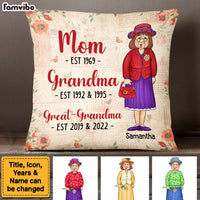 Personalized Mom Grandma Great Grandma Pillow 24422 thumb 1