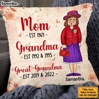 Personalized Mom Grandma Great Grandma Pillow 24422 thumb 1