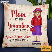 Personalized Mom Grandma Great Grandma Pillow 24422 thumb 1