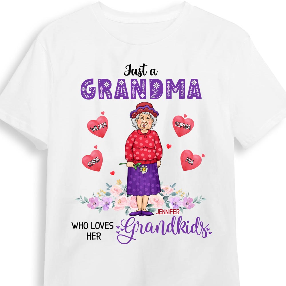Personalized Grandma Love Grandkids Shirt Hoodie Sweatshirt 24425 Primary Mockup