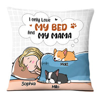 Personalized I Love My Bed and My Mama Pillow 24431 thumb 1