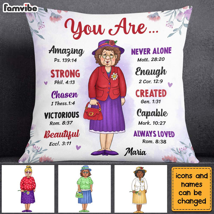 Personalized Gift For Old Woman You Are Bible Verses Pillow 24432 1