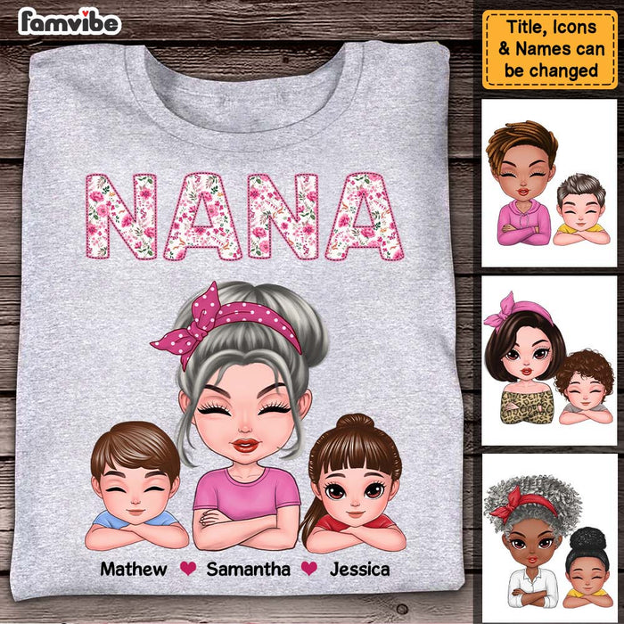 Personalized Grandma Embroidered Shirt - Hoodie - Sweatshirt 24437 1