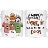 Personalized She Also Needs Dogs Mug 24442 thumb 1