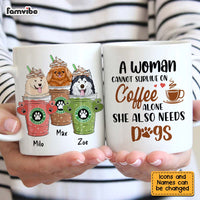Personalized She Also Needs Dogs Mug 24442 thumb 1