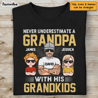 Personalized  Gift For Grandpa Never Underestimate Shirt - Hoodie - Sweatshirt 24444 thumb 1